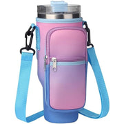 Water Bottle Holder Bag With Adjustable Shoulder Strap