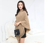 Hollow tassel cloak shawl