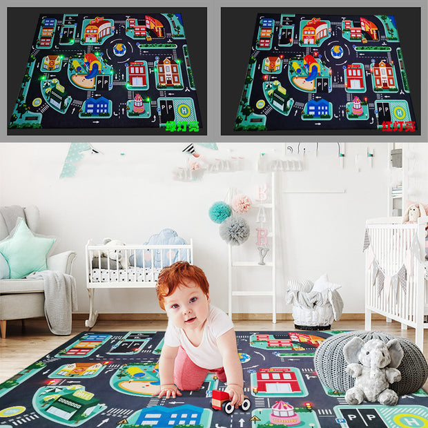 LED Lighter Rode Rugs For Kid Play