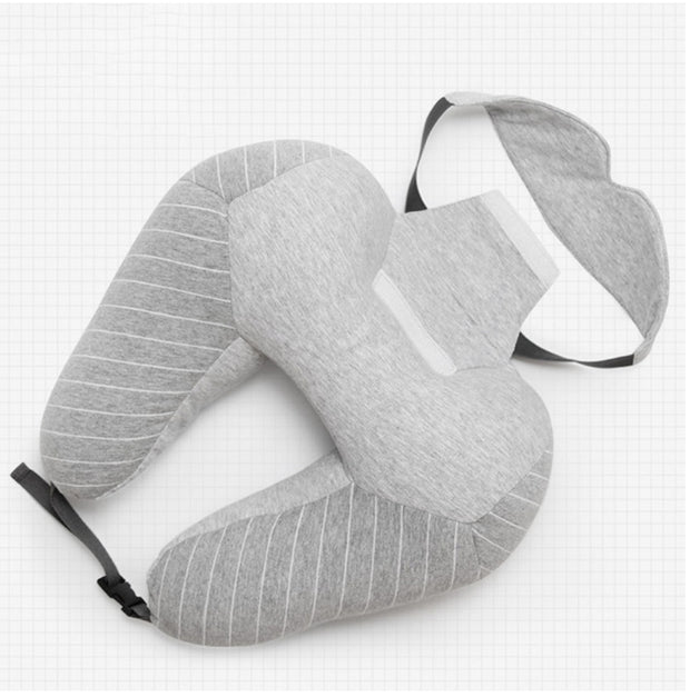 Travel foam particle pillow