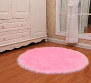 Round Soft Faux Sheepskin Rugs