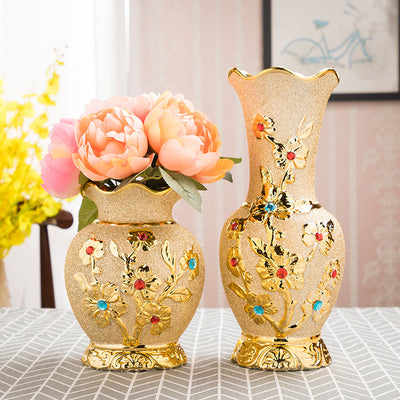 Ceramic Vase Electroplating Gold