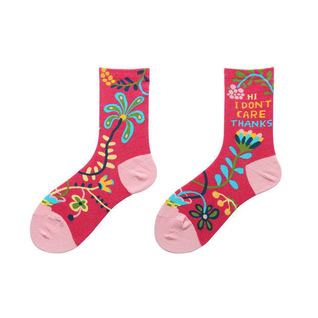 Pile up women's cotton socks