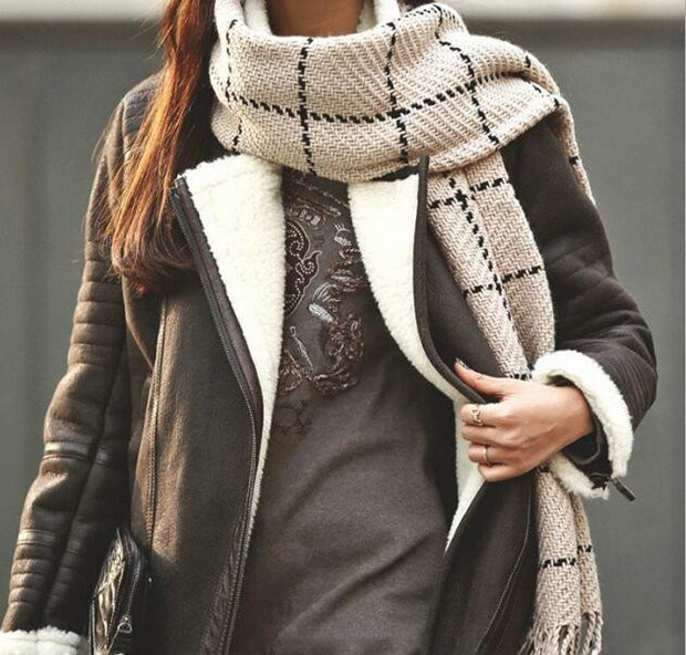 Shawl plaid scarf