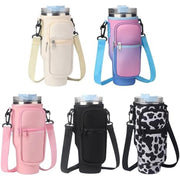 Water Bottle Holder Bag With Adjustable Shoulder Strap