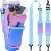 Water Bottle Holder Bag With Adjustable Shoulder Strap