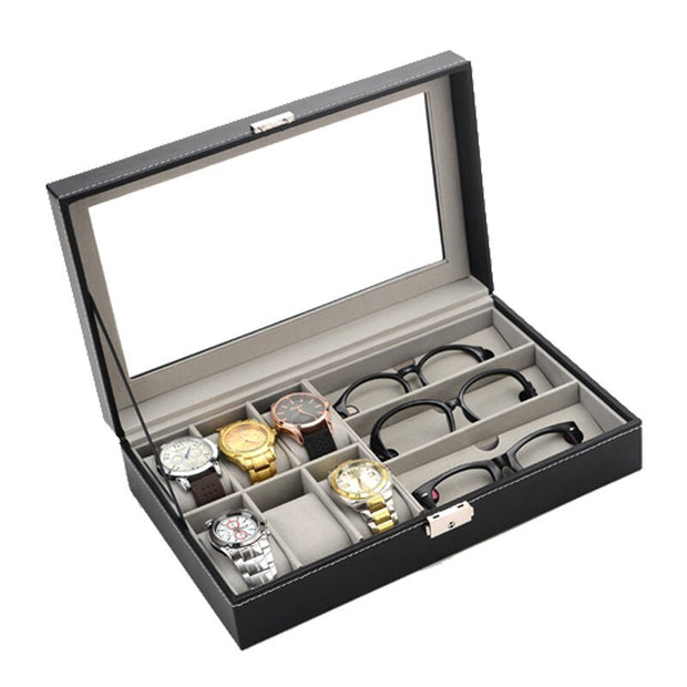 Wooden Watch Glasses and Jewelry Box