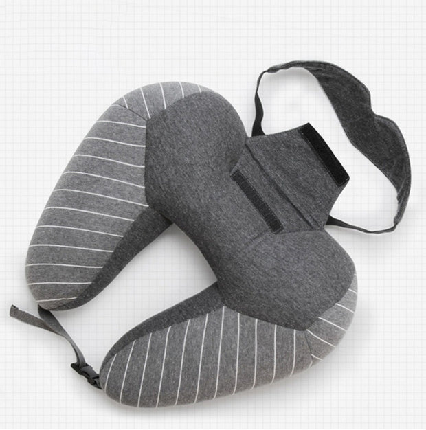 Travel foam particle pillow