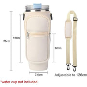 Water Bottle Holder Bag With Adjustable Shoulder Strap