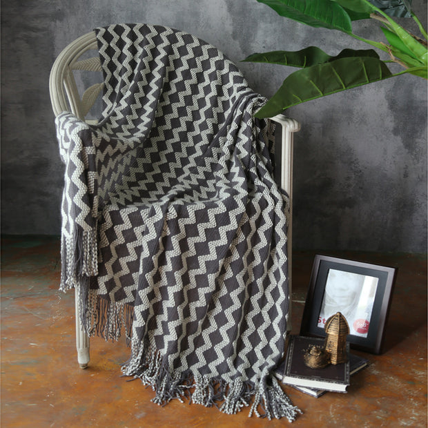 Knitted Wool Cashmere Blanket