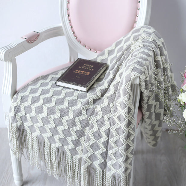 Knitted Wool Cashmere Blanket