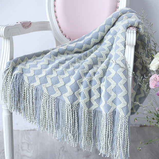 Knitted Wool Cashmere Blanket