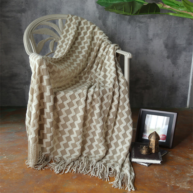 Knitted Wool Cashmere Blanket